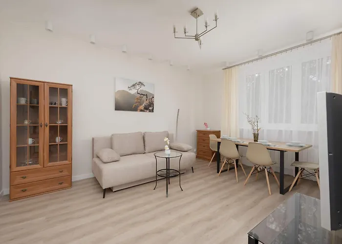Beige Near Pge And Park Praski Perfect For Remote Work By Renters Apartment